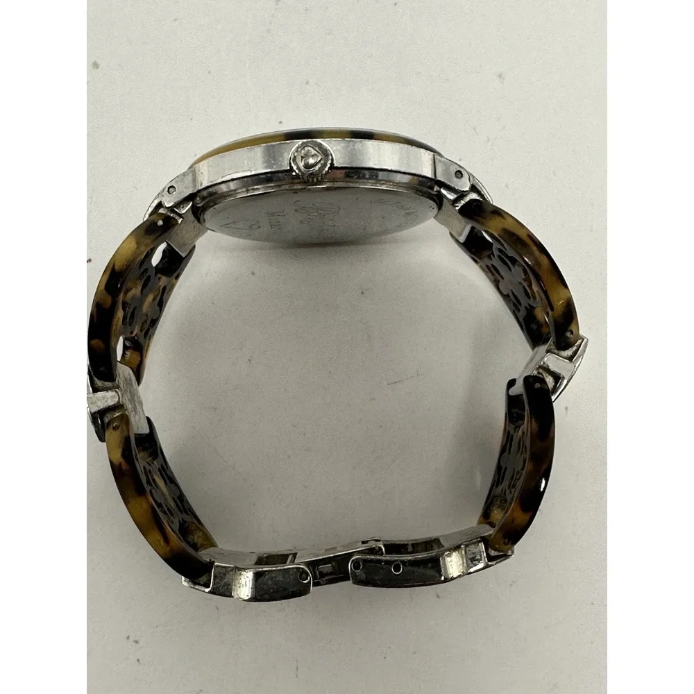 Brighton Monarch Ladies Watch New Battery TORTOISE 35MM‎ 6.75